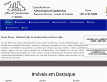 Tablet Screenshot of gruposouzaimoveis.com.br